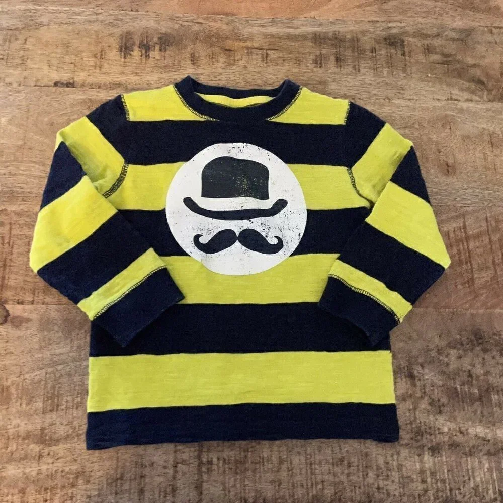 gymboree shirt boys 3t Black yellow stripe